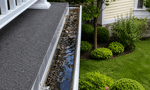 Gutters in Summer